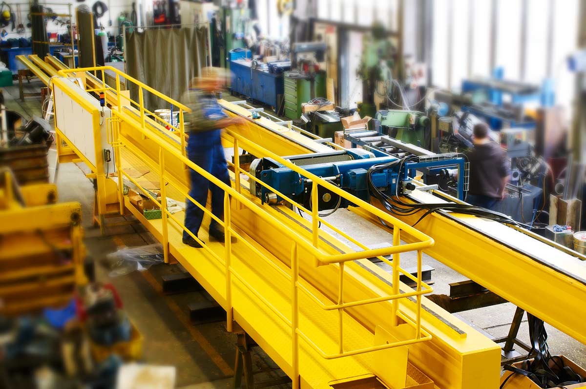 Der Zwei-Träger-Brückenkran mit Laufsteg ©2013 Horst Nogajski