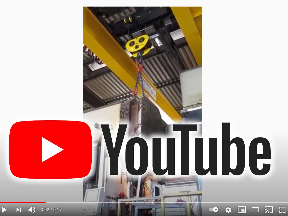 Brückenkran in Aktion - Zu unserem YouTube-Kanal