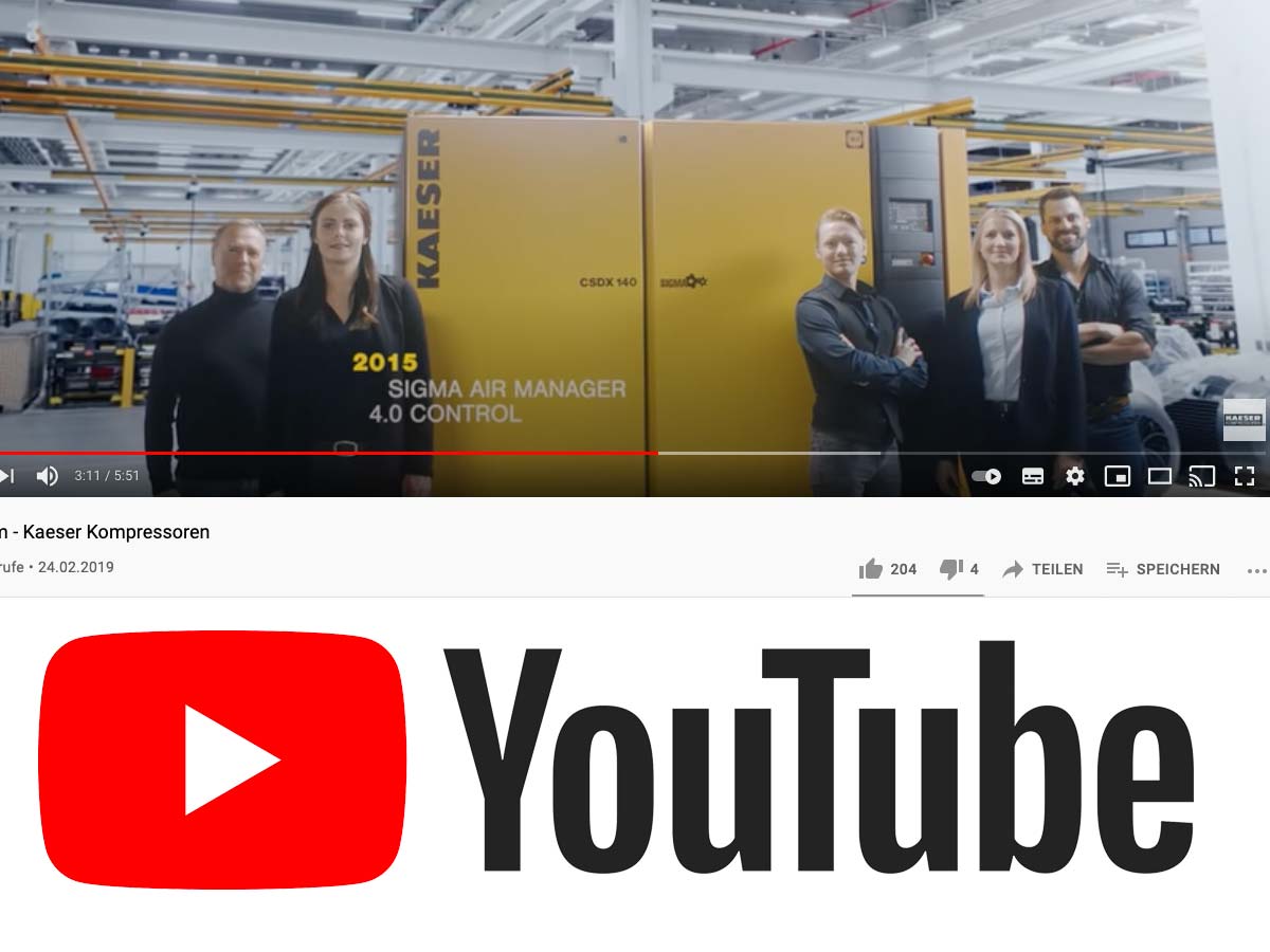 Zum YouTube-Video Imagefilm - Kaeser Kompressoren